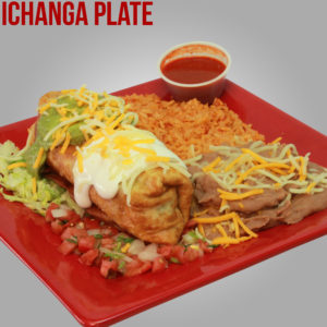 This Customer LOOOOVES the Chimichanga Plate!