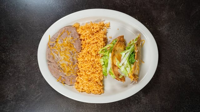 Rolled Tacos Plate.
