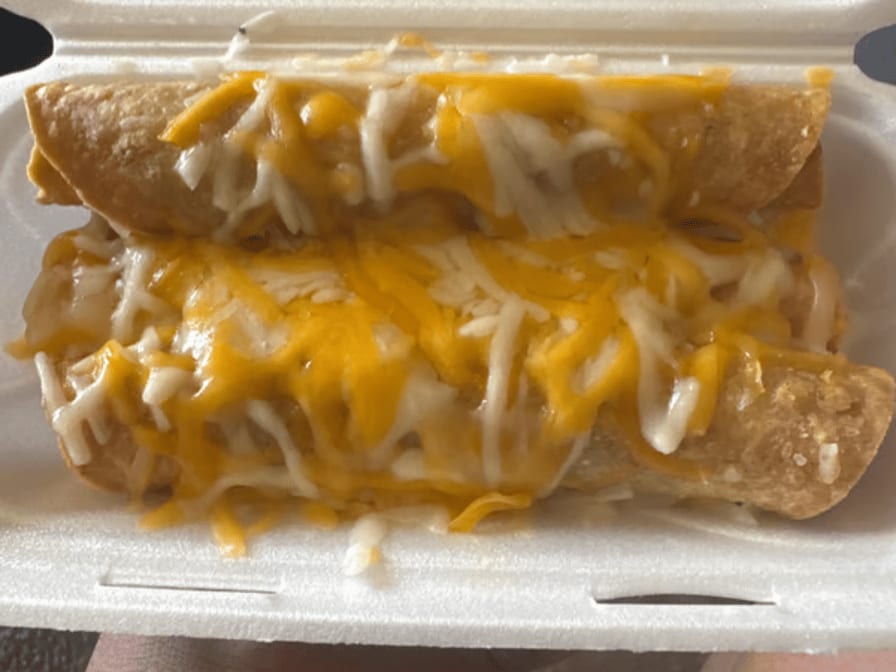 Rolled Tacos with Cheese.