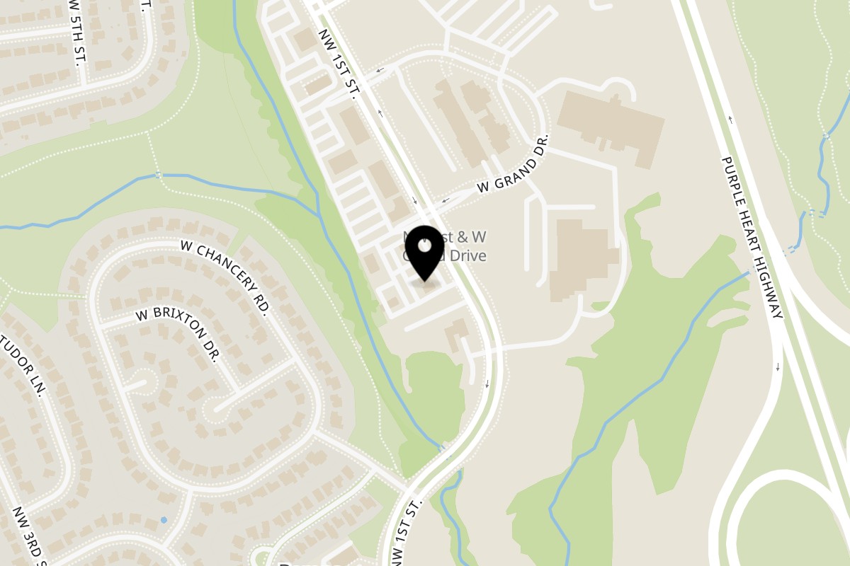 Map showing the location of Highlands D'Leon's on 5501 NW 1st St in Lincoln
